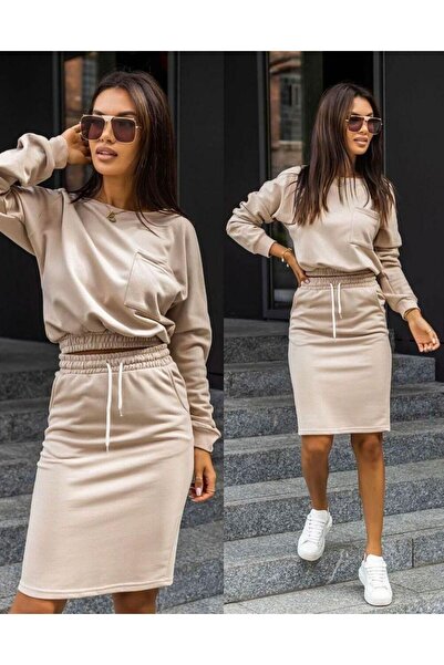 adorashop Set fusta si bluza din bumbac 3836