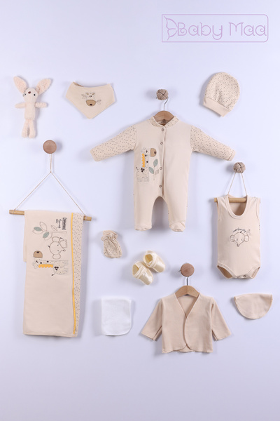 Baby Maa 0-3 Ay 10 Parça Unisex Hastane Çıkışı Hayvanat Bahçesi 01007