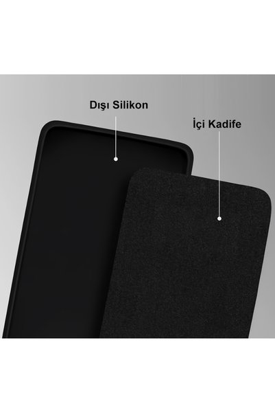 Marselit Infinix Hot 30I Compatible Premium Launch Liquid Silicone Inside Case Velvet-Black
