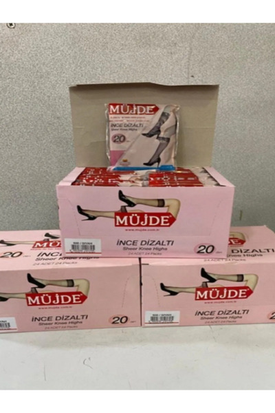 fz group Müjde 57 Skin Resistant Micro Thick Knee Socks 24 Pcs