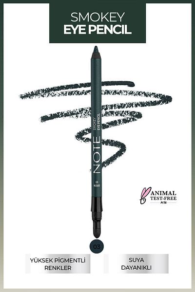 NOTE Waterproof Smokey Eyeliner with Applicator – 03 Green