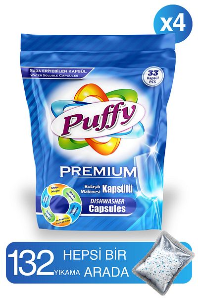Puffy Premium Dishwasher Capsule 132 Washes