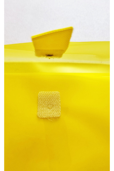 Modellino Renkli Şeffaf Kalın A4 Cırtlı Dosya Cepli Dosya - Sarı