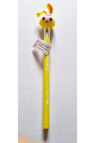 Modellino Happy Bunny Curved Ear Rabbit Simply Laying Pencil - 1 Piece with Color Options