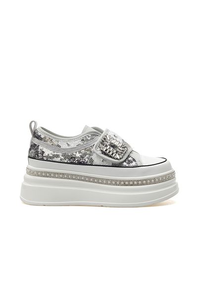 Guja Women's Stone Detailed Sneaker Casual Shoes 25Y 25Y423-1 Z Gray