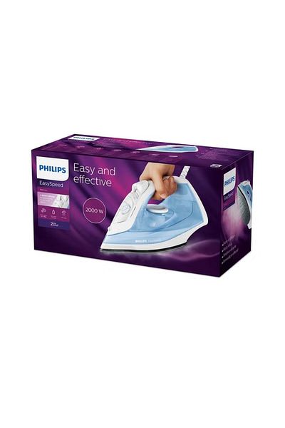 Philips Easy Speed Steam Iron 220 ml 2000 W GC1740/26 Light Blue