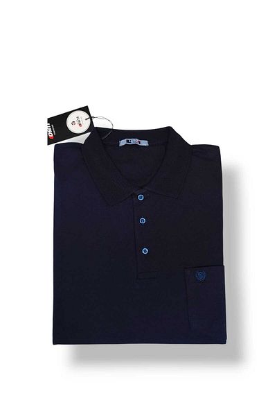 Ünal Giyim Tricou din bumbac de mărime mare - cu buzunare și guler, 2xl, 3xl, 4xl, 5xl, 6xl