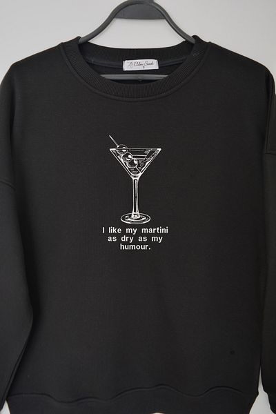 EldenStitch Hanorac oversize unisex brodat Martini