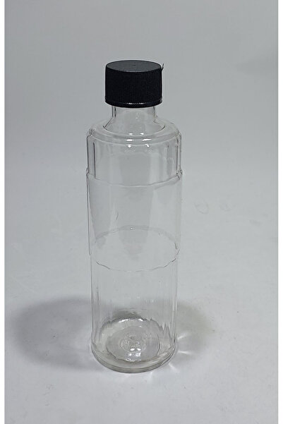 dercam 200 Cc Düz Model Pet Şişe - siyah Kapaklı - 200 Ml Boş Pet Şişe (5Adet...