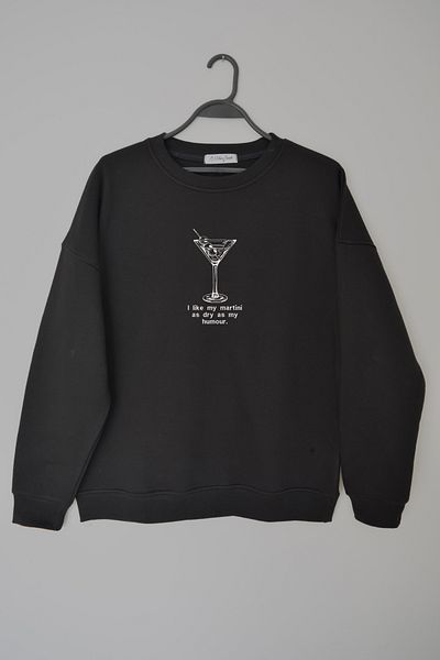 EldenStitch Hanorac oversize unisex brodat Martini