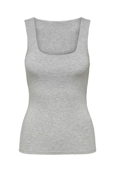 ONLY Women's Gray Onlfelina S/L 2-Way Top Jrs T-Shirt 15340909   Lightgrey