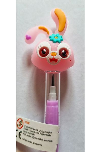 Modellino Happy Bunny Curved Ear Rabbit Simply Laying Pencil - 1 Piece with Color Options
