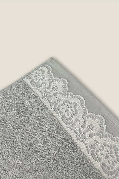 Ellaline Milano 4-Piece Bath Towel Set 100% Cotton Certified, Jacquard Laced 50X90-70X140Cm Dowry Towel