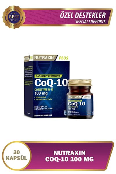 Nutraxin Coq-10 Food Supplement - 30 Soft Capsules, Coenzyme Q10 Set of 3