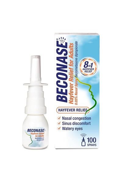 GLAXOSMİTHKLINE Beconase 8 in 1 Hayfever Relief Nasal Spray (100 Spray Bottle)
