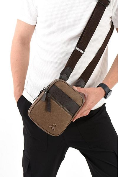 Baginn Чанта за телефон от плат, мъжка чанта през рамо 20*12 см, мега чанта през рамо