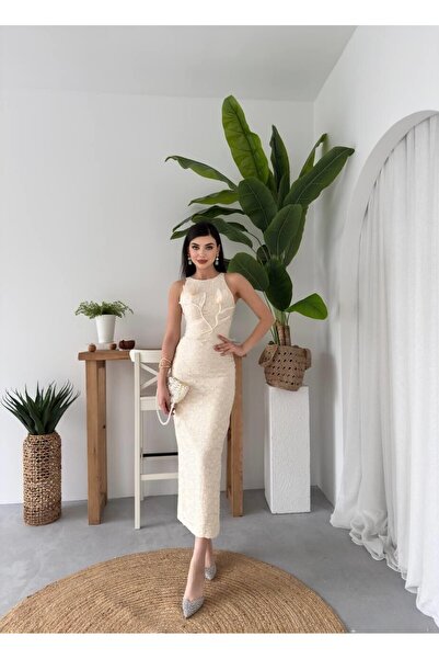 Julidress Premium Dress with 3D Flower Detail