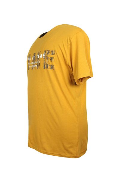 tambattal Large Size Printed Single Jersey Crew Neck T-Shirt