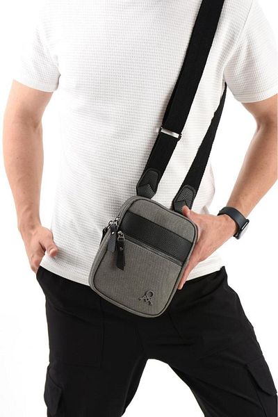 Baginn Υφασμάτινη πάνινη τσάντα τηλεφώνου Ανδρική τσάντα Messenger 20*12 cm Τσάντα ώμου με χιαστί λουράκι Mega Bag