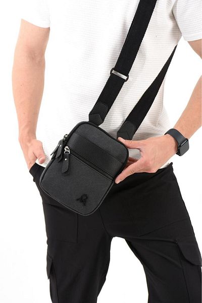Baginn Geantă pentru telefon din pânză Geantă pentru bărbați, cu curea încrucișată, 20*12 cm, geantă de umăr Mega Bag