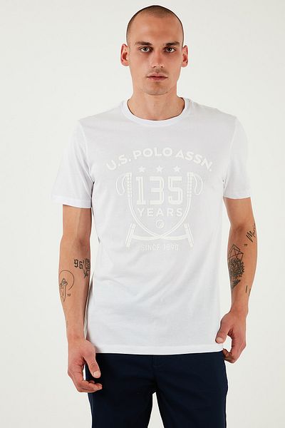 U.S. Polo Assn. 100% Mud U.S. Μπλουζάκι με λογότυπο γιακά με σύνδεση πόλο για άνδρες με κανονική εφαρμογή
