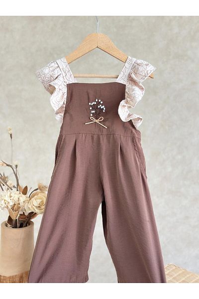 Pinkitokids Larin Back Detail Girl's Jumpsuit