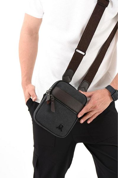 Baginn Geantă pentru telefon din pânză Geantă pentru bărbați, cu curea încrucișată, 20*12 cm, geantă de umăr Mega Bag