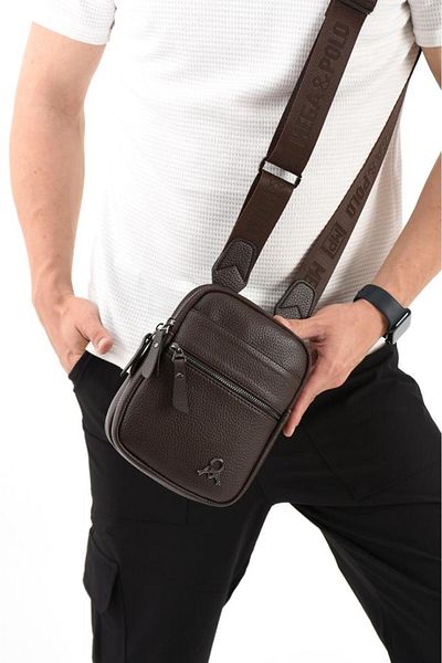 Baginn Мъжка чанта за телефон, веганска кожа, 20*12 см, изкуствена кожа, чанта през рамо