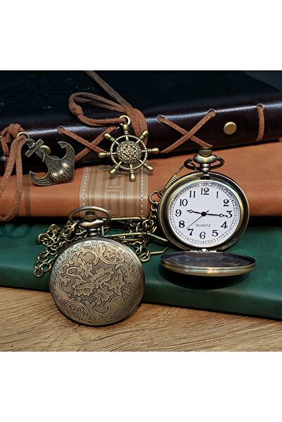 Skygo Antique Vintage Chain Clock Sky Roman Numeral