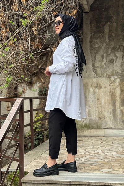 Nurcan Çetin Tunic 25218 Ecru
