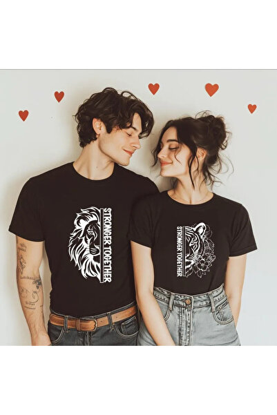 Wish BF Στάμπα μπλουζάκια με στάμπα Stronger Together 2 τεμαχίων