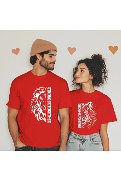 Wish BF Στάμπα μπλουζάκια με στάμπα Stronger Together 2 τεμαχίων