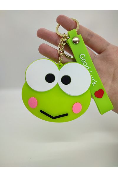 Mia Giyim Cute Frog Silicone Coin Purse Keychain and Bag Accessory