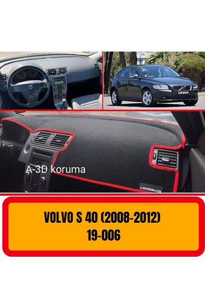 A3D TORPİDO KORUMA Torpedo Case Carpet Protector Cover with Front Chest and Panel Protection for Volvo S40 2008-2012