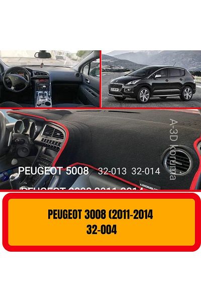 A3D TORPİDO KORUMA Peugeot 3008 2011-2014 Front Chest Panel - Glove Box and Carpet Protection Cover