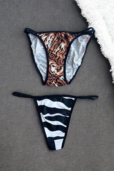 BLİSS WEAR FASHION Women's 2Li String Thong Panties