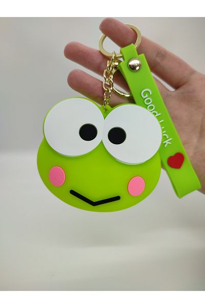 Mia Giyim Cute Frog Silicone Coin Purse Keychain and Bag Accessory