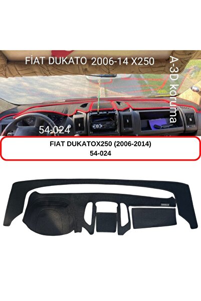 A3D TORPİDO KORUMA Fiat Ducato X250 (2006-2014) Torpido Koruması / Halısı / Ö...