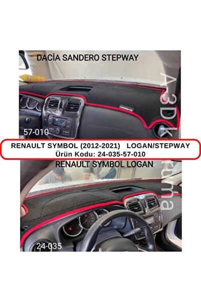A3D TORPİDO KORUMA غطاء سجادة حماية لسيارة Renault Symbol 2012-2021 Logan Ste...