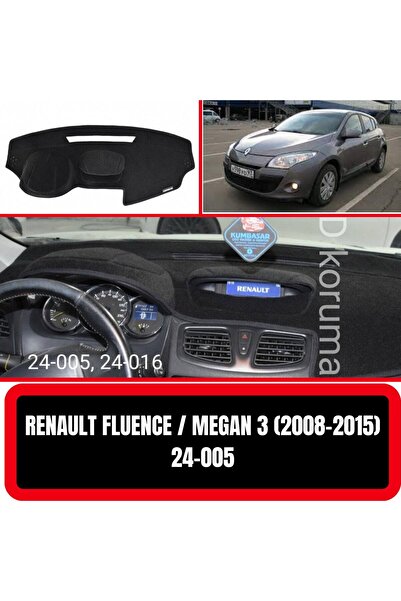 Barteg Renault Megane 3 - Fluence 2008-2015 Torpido Koruyucu Torpido Halısı K...