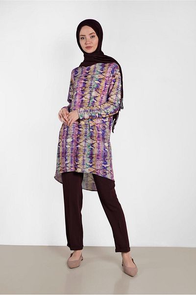 Alvina Patterned Tunic 4493 - Stylish Design
