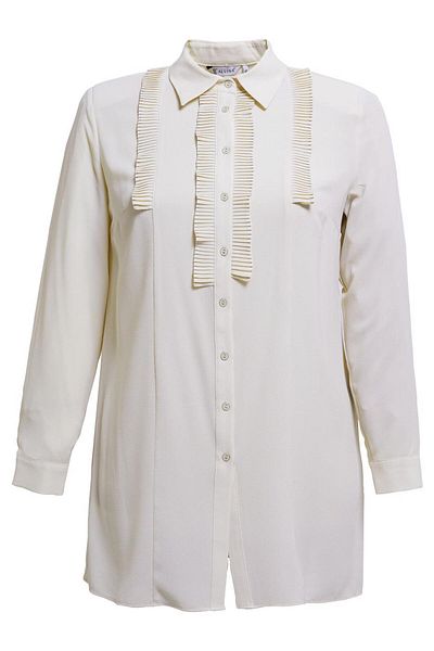 Alvina Plus Size Pleated Detailed Tunic 20401
