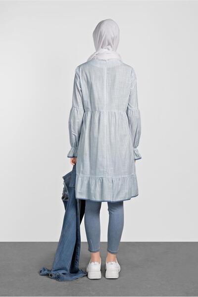 Alvina Square Patterned Tassel Detailed Tunic 4160