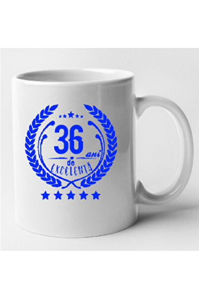 OEM Εξατομικευμένη λευκή κούπα "36 χρόνια αριστείας", INOVATIX®. 330 ml