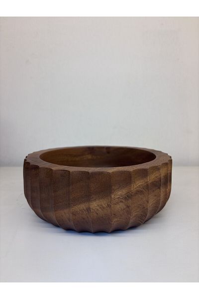 Billi Natural Thai Wood Salad And Serving Bowl, Capacity 19x8 Cm