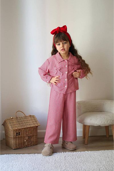 SACRO KİDS Winter Outfit for Girls - Clothes and Pants Set