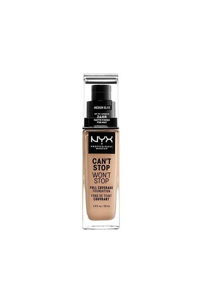 NYX Professional Makeup Foundation - Don't Stop Don't Stop Full Coverage Foundation 09 Medium Olive 30