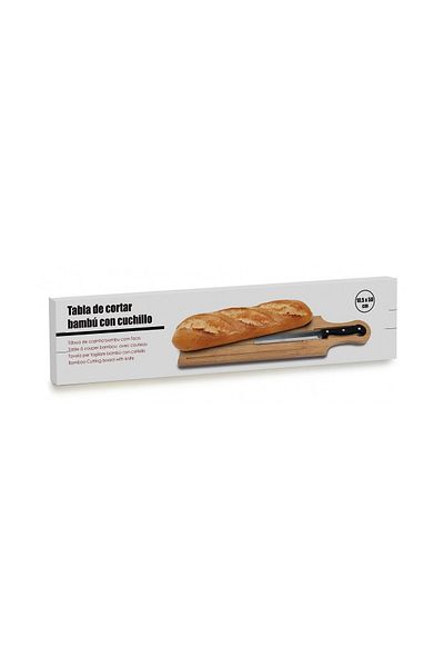Kinvale Bread slicing stand with crumb storage, 50x11.2x2.5cm, slicing knife included