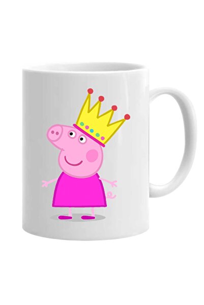 OEM Peppa pig queen personalized white mug, INOVATIX®. 330 ml