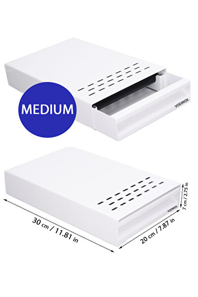 VODİNOX Posa Çekmecesi Kahve Atık Tablası Knock Box ( 20 X 30 X 7 CM) MEDIUM ...